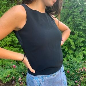 NEXT black backless top